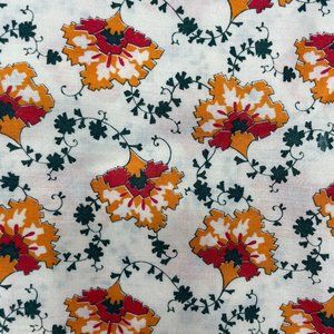 Vintage Concord Fabrics Inc. Made in USA Fabric Floral Geometric 70s Boho